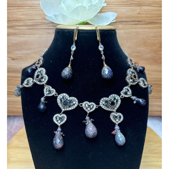 925 Sterling Silver Turkish Vintage Jewelry Set  for Women,NEW,Antique,Handmade - Picture 3 of 8